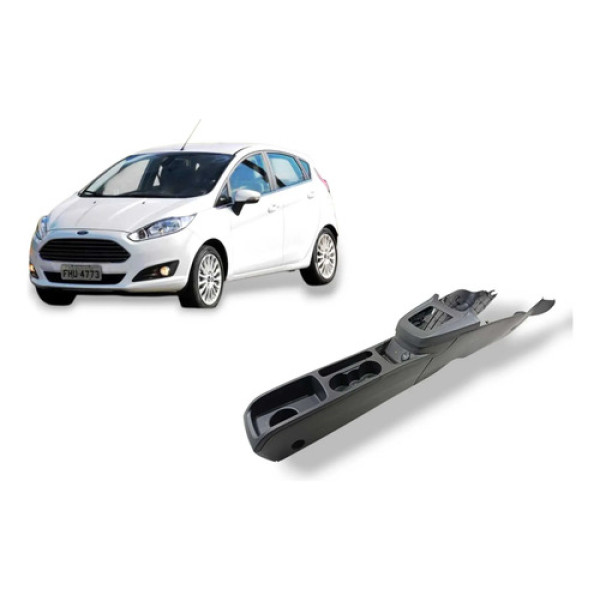 Porta Copos Console Ford New Fiesta Hatch 2015 Preto