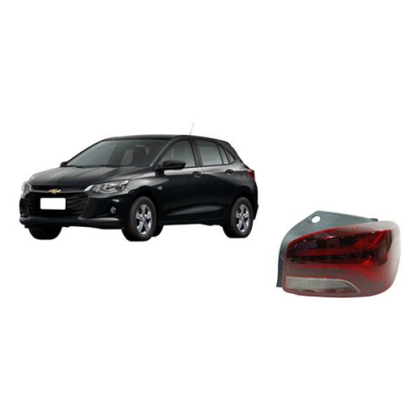 Lanterna Direita Chevrolet Onix Hatch 2020/2025 (sem Led) Direito/passageiro Vermelho