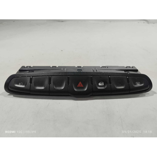 Botão Pisca Alerta Milha Trava Desembaçador Fiat Argo 2019 Preto