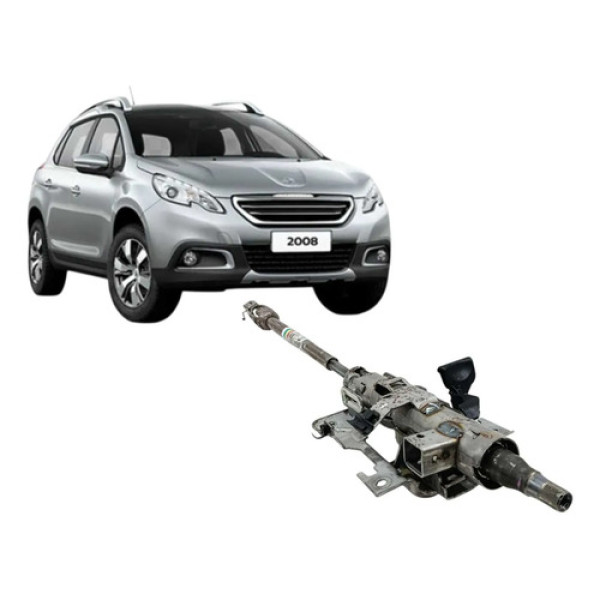 Extensão Do Volante Coluna Peugeot 2008 1.6 2015 Prata Lisa