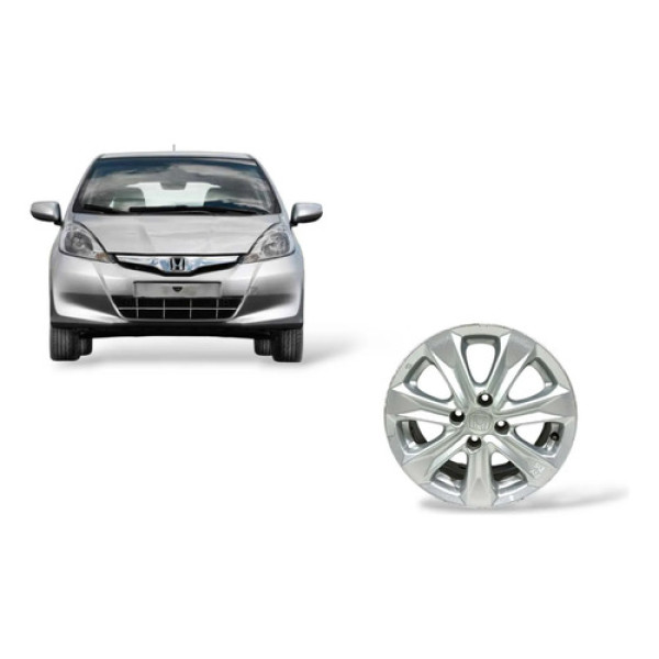 Calota Aro Roda R15 Honda Fit 2014 Prateado