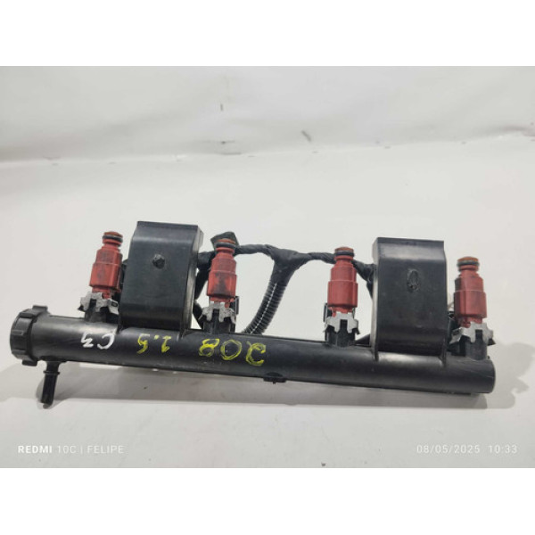 Flauta Combustivel Peugeot 208/c3 1.5 2013/2019 Com Bico Inj