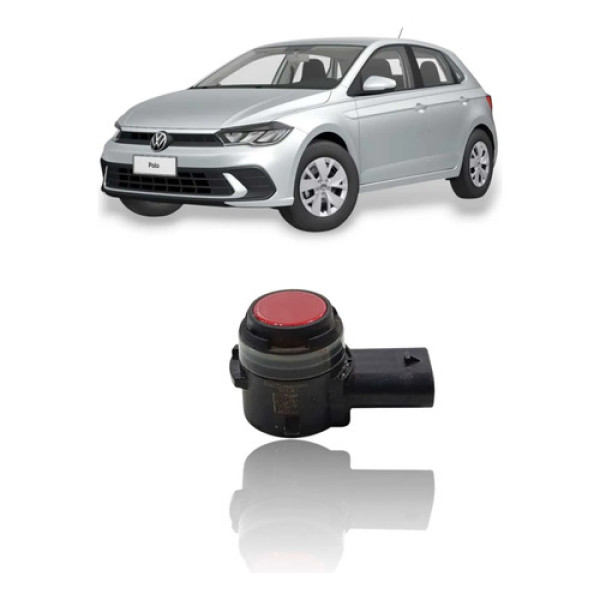 Sensor Estacionamento Traseiro Polo Tsi Taos Nivus 2023 Preto