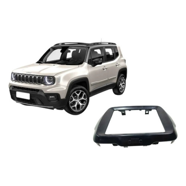 Moldura Do Rádio Renegade Sahara 1.3 2020 A 2025 Preto