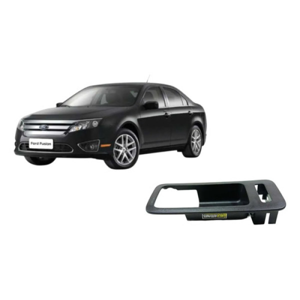 Moldura Maçaneta Interna Dianteira Direita Ford Fusion 2011 Preto Dianteira