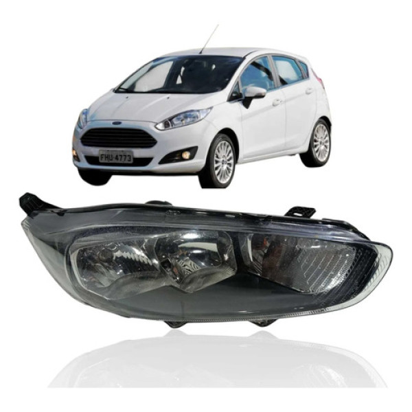 Farol Direito Ford New Fiesta 1.6 2014 2018 Direito/passageiro