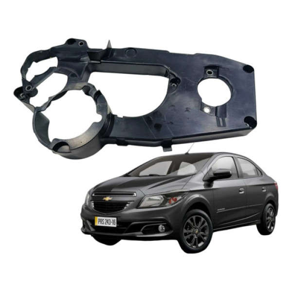 Capa Traseira Correia Gm Prisma 2016 24581536 Preto