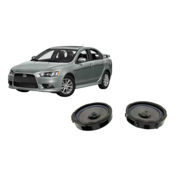 Par De Auto Falante Mitsubishi Lancer 2014 Preto