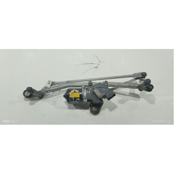 Galhada Com Motor Limpador De Parabrisa Citroen C3 2010 