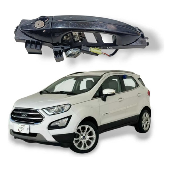 Maçaneta Externa Dianteira Esquerda Ecosport Titanium 2018 Preto Dianteira