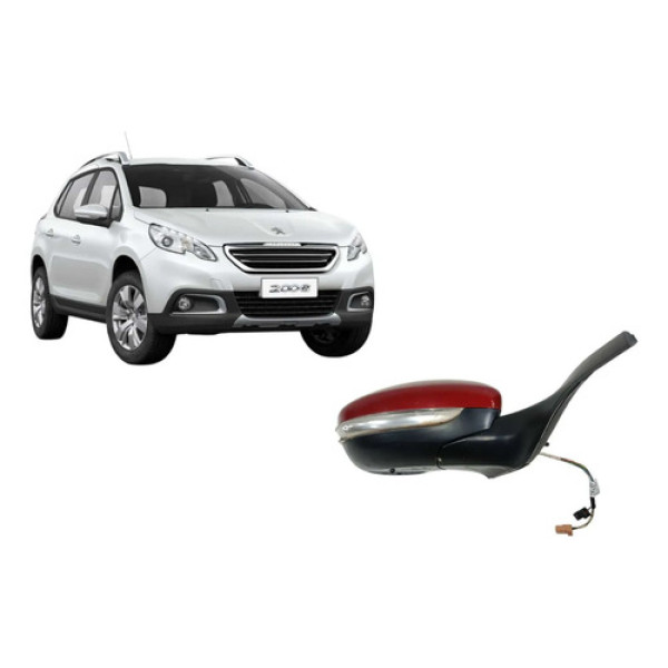 Retrovisor Direito Peugeot 2008 2015 Detalhe Pisca