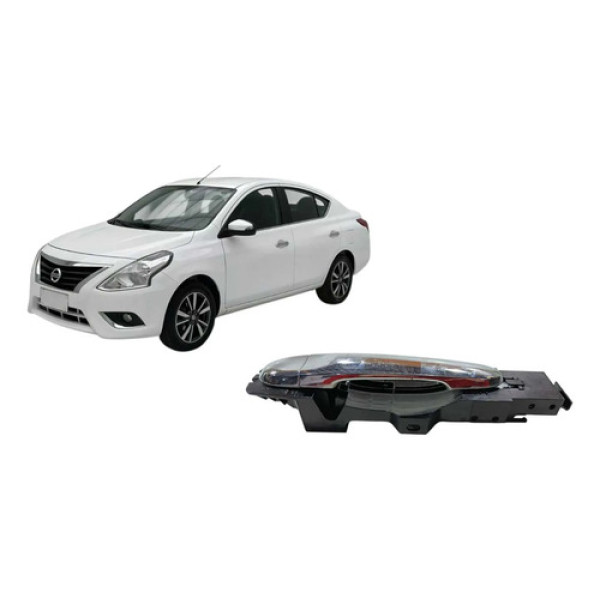 Maçaneta Porta Externa Traseira Direita Nissan Versa 2014 Branco Traseira