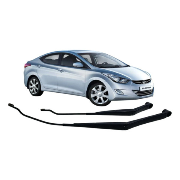 Par Braço Limpador Parabrisa Hyundai Elantra 1.8 Gls 2013 Esquerdo