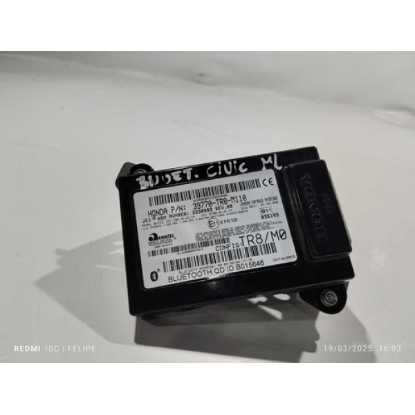 Módulo Bluetooth Conectividade Honda Civic 2012/2016 Preto