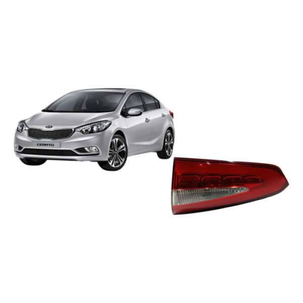 Lanterna Tampa Direita Kia Cerato 2014 2016 Direito/passageiro Vermelho