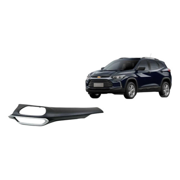 Acabamento Central Painel Chevrolet Tracker 2020 2024 Preto Listras