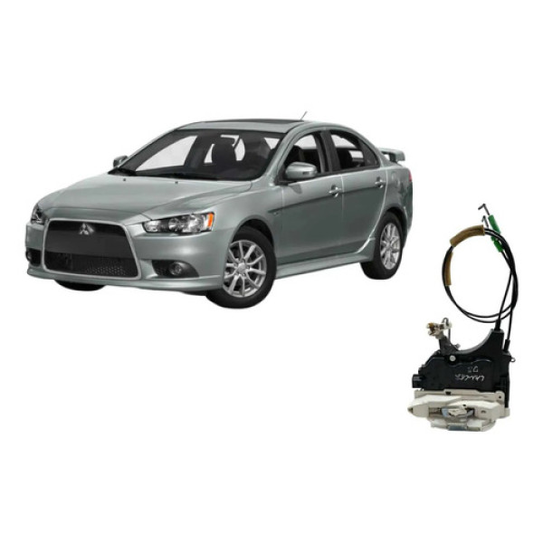 Fechadura De Porta Dianteira Esquerda Mitsubishi Lancer 2014