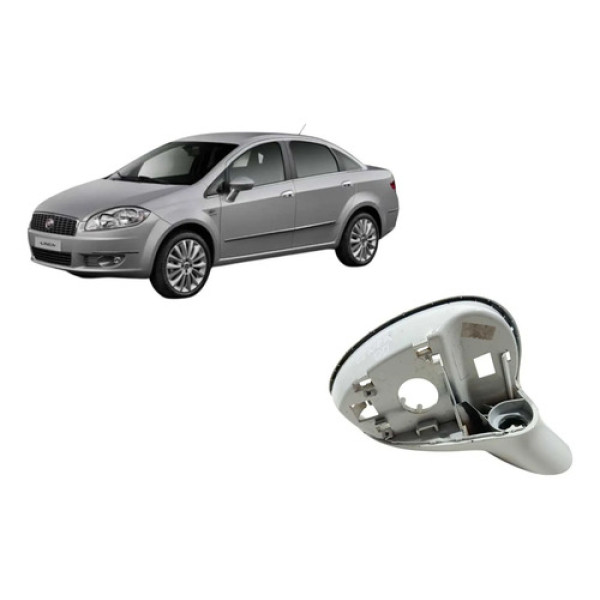 Suporte Base Do Retrovisor Direito Fiat Linea 2015 Branco
