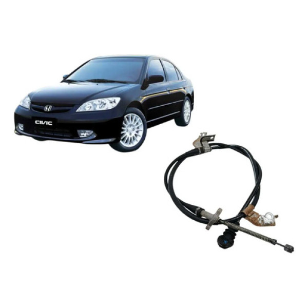 Cabo Freio De Mão Traseiro Esquerdo Honda Civic 1.7 2004 Man