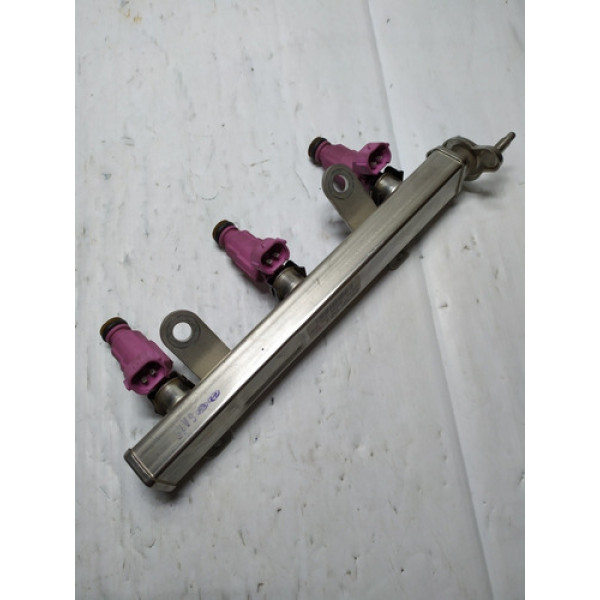 Flauta Com Bicos Injetor Hyundai Hb20 1.0 3cc 2014/2017