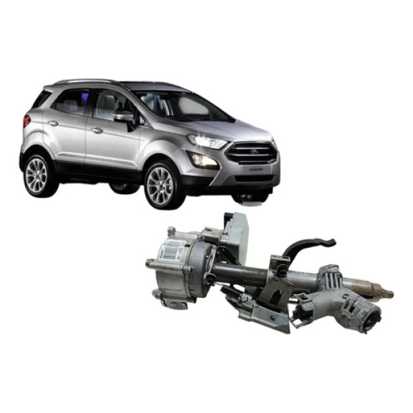 Extensão Volante C.oluna Ecosport Titanium 2.0 2018 Prata Lisa