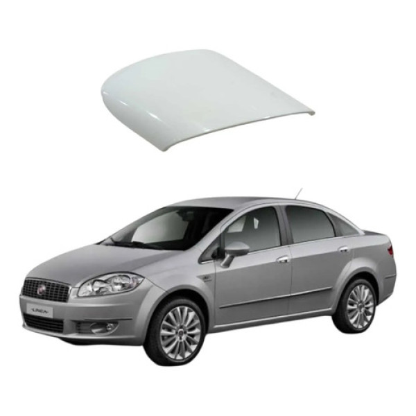Acabamento Pé Suporte Direito Retrovisor Fiat Linea 2015 Branco
