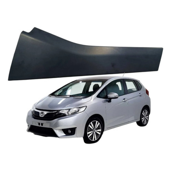 Moldura Externo Porta Traseiro Esquerdo  Fit 1.5 2015 2019 Preto