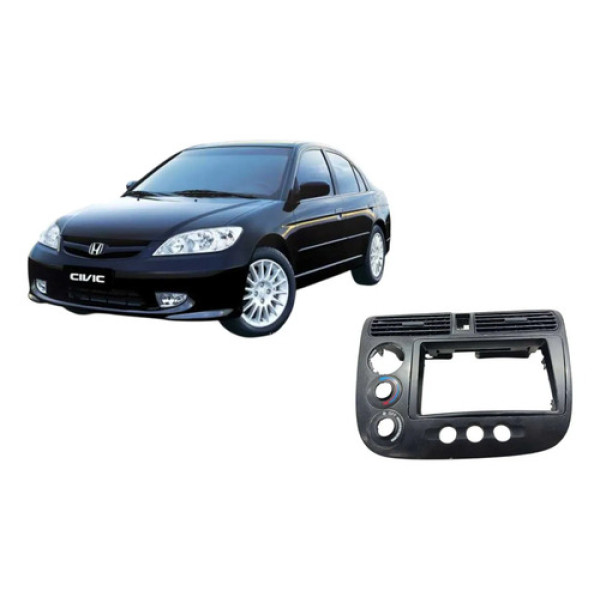 Difusor De Ar Central Moldura Rádio Honda Civic 1.7 2004 Lx