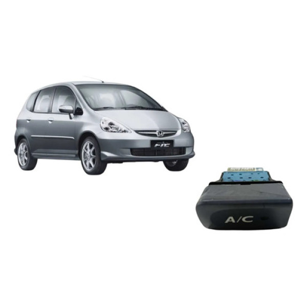 Botão Ar Condicionado Honda Fit 2004 2008 (compare M19620 Preto