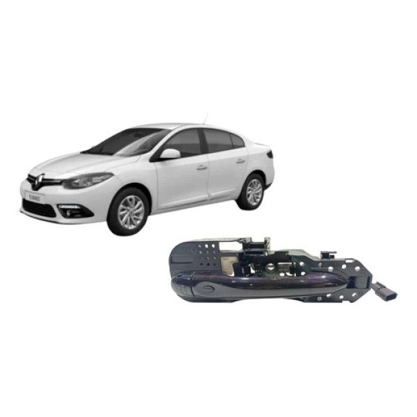 Maçaneta Externa Dianteira Esquerda Renault Fluence 2014 017 Roxa Dianteira