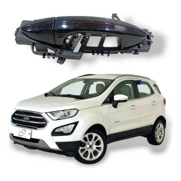 Maçaneta Externa Dianteira Direita Ecosport Titanium 2018 Preto Dianteira