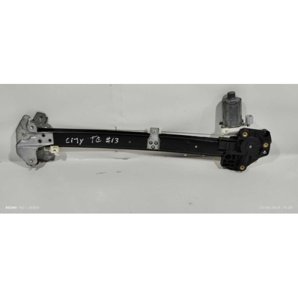 Máquina De Vidro Traseira Esquerda Honda City 2011