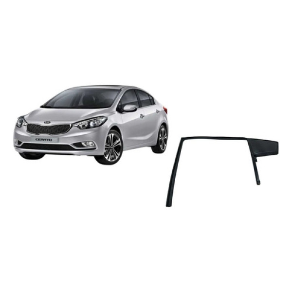 Vidro Fixo Canaleta Traseira Esquerda Kia Cerato 2015 2017