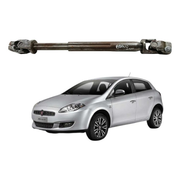 Extensão Do Volante Direcao Fiat Bravo 1.8 2014 Branco Lisa