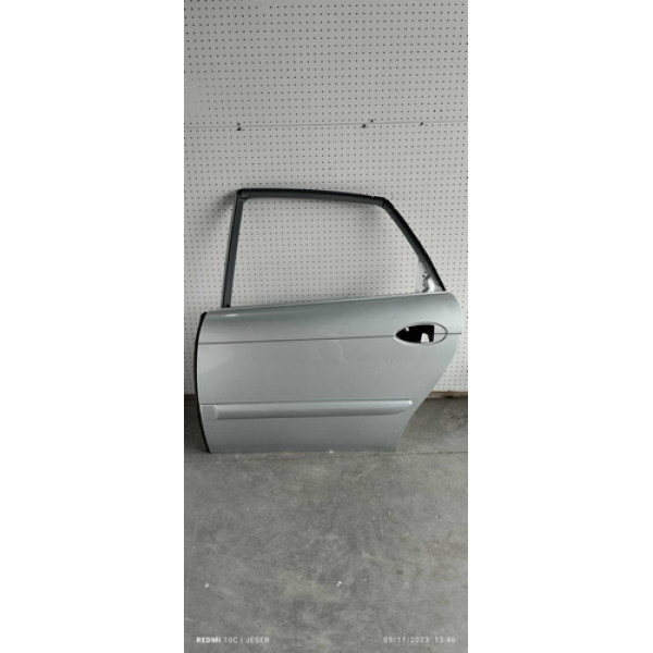 Friso Porta Traseira Esquerda Citroen C5 2004 Traseira Esquerda Prateado
