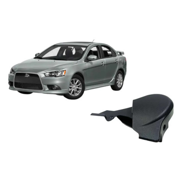 Acabamento Do Banco Dianteiro Direito Mitsubishi Lancer 2014 Preto