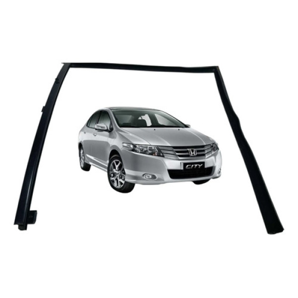 Guia Do Vidro Traseiro Esquerdo Ld Fechadura City 2013 Preto