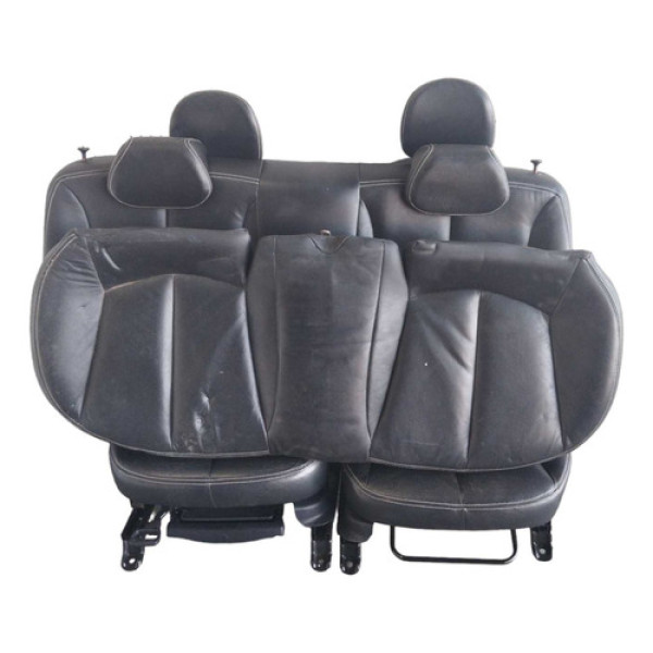 Jogo Banco De Couro Hyundai Hb20x 2015 Preto