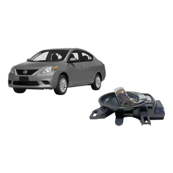 Maçaneta Porta Traseira Dianteira Direita Nissan Versa 2016 Prata Dianteira