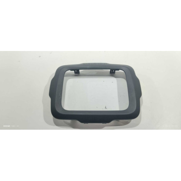Acabamento Moldura Central Multimídia Jeep Renegade 2016 Preto