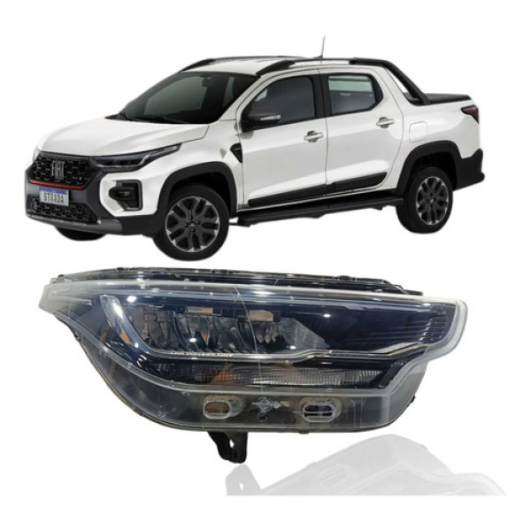 Farol Direito Strada 1.3 Volcano Cab Dupla 2025 Full Led Direito/passageiro