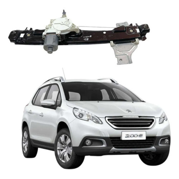 Máquina Vidro Dianteira Esquerda Peugeot 2008 2015 2017