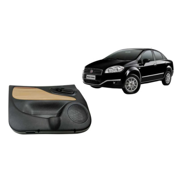 Forro Porta Dianteiro Esquerdo Fiat Linea Absolute 2015 Branco