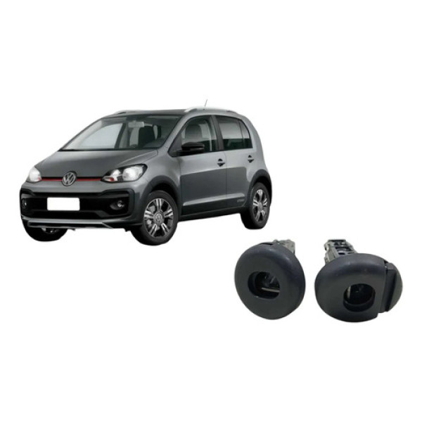 Par Encosto Cabeça Volswagen Up 2014 A 2019 Preto