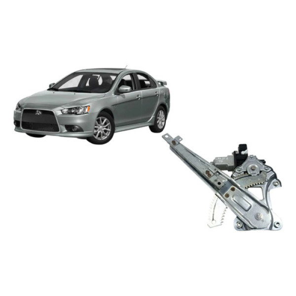 Máquina De Vidro Traseira Esquerda Mitsubishi Lancer 2012/15