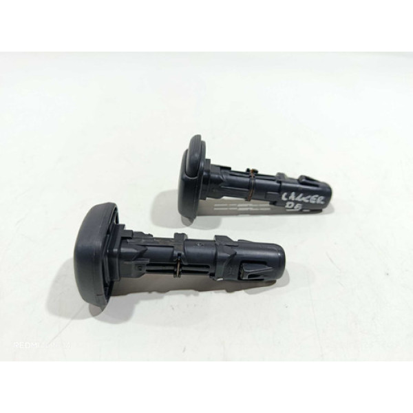 Guia Encosto De Cabeça Dianteiro Esquerdo Mitsub Lancer 2014 Preto