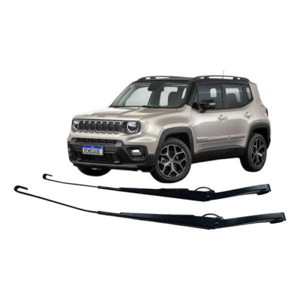Par Braço Limpador Parabrisa Jeep Renegade Sahara 1.3 2025 Esquerdo