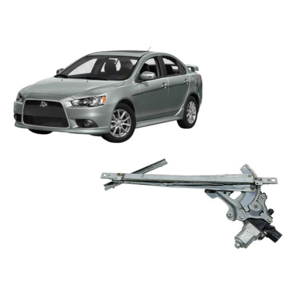 Máquina D Vidro Dianteira Esquerda Mitsubishi Lancer 2012/15