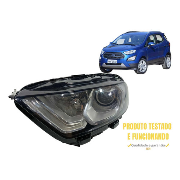 Farol Esquerdo Ford Ecosport 2.0 16v Titanium Flex Aut 2018 Esquerdo/motorista