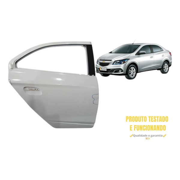 Porta Traseira Direita Onix Ltz 1.4 2017 (detalhe Circulado) Traseira Direita Branca